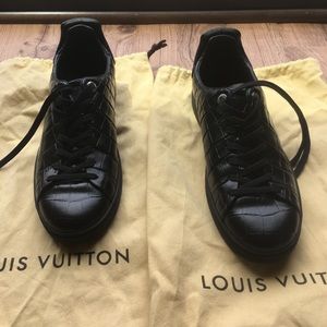 louis vuitton Men leather shoes